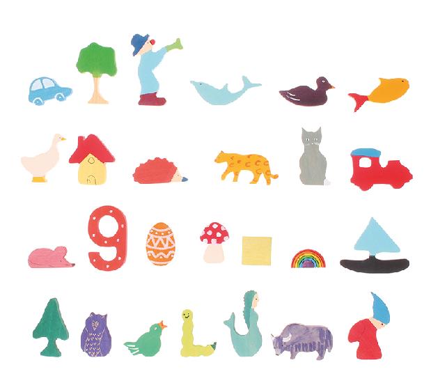 Learning - Assorted Figures 26 pcs for GERMAN Alphabet