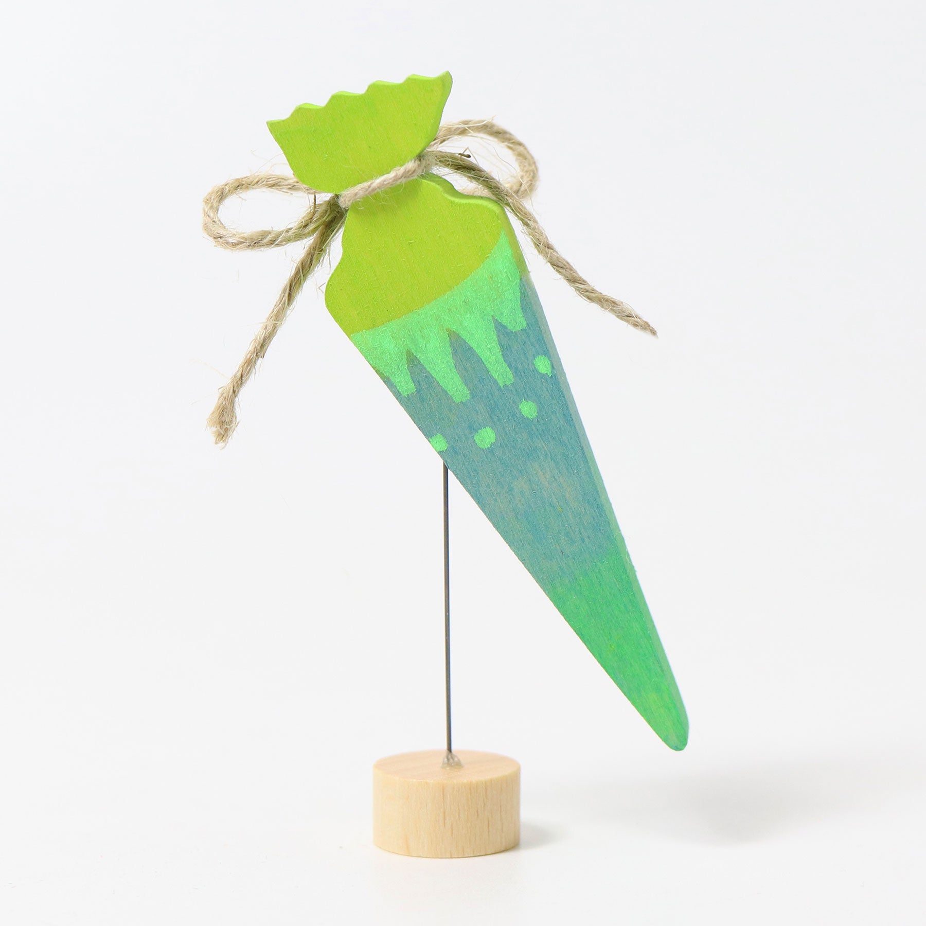 Deco School Cone Neon Green - Grimm's