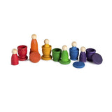 Coloured Nins, Mates/Pots and Coins 18pcs (6 colours)