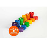 Coloured Nins, Rings and Coins 48pcs (6 colours)