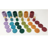 Coloured Nins, Rings and Coins (no basic colours)