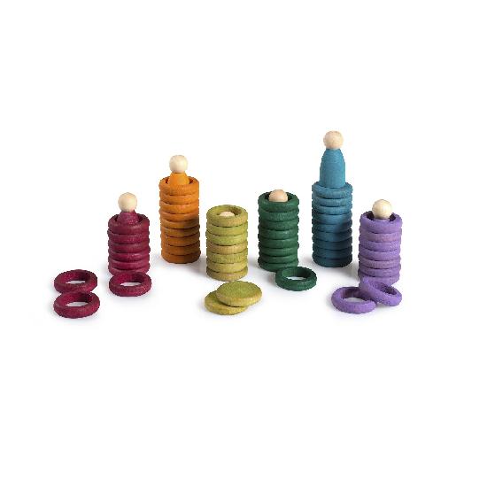 Coloured Nins, Rings and Coins (no basic colours)