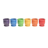 Coloured Mates / Pots / Egg Cups 6 pcs (6 colours)