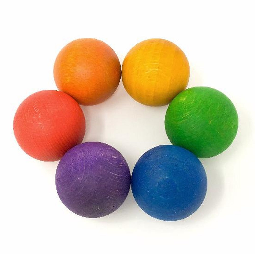 Coloured Balls 4.5cm 6 pcs (6 colours)
