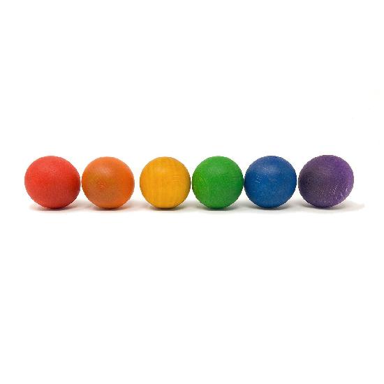 Coloured Balls 4.5cm 6 pcs (6 colours)