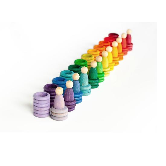Coloured Nins, Rings and Coins 120pcs (12 colours)