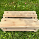 Cedar Perch Bench / Stool 21 x 12 x 8 - Just Playing