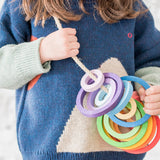 Coloured Nest Rings 24 pcs (6 colours)