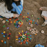 Mandala Rainbow Snowflakes 36pcs (12 colours)