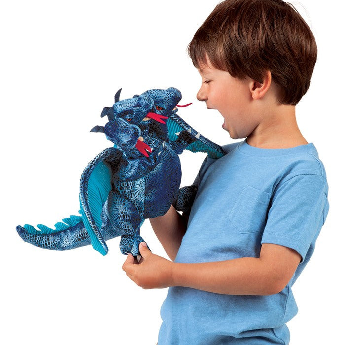 Blue Three-Headed Dragon
