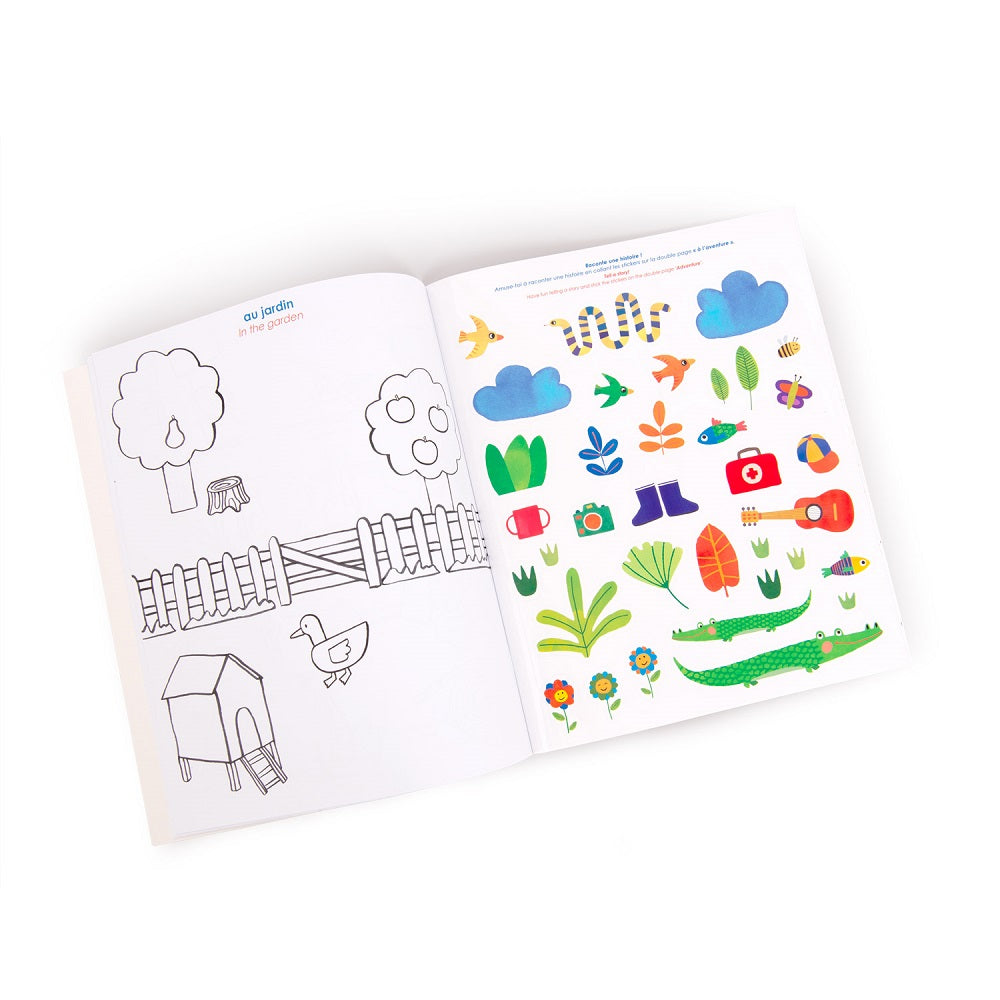 Popipop - Colour-in Sticker Book