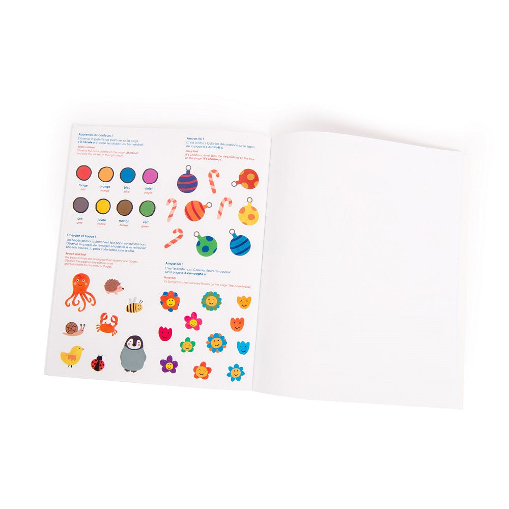 Popipop - Colour-in Sticker Book