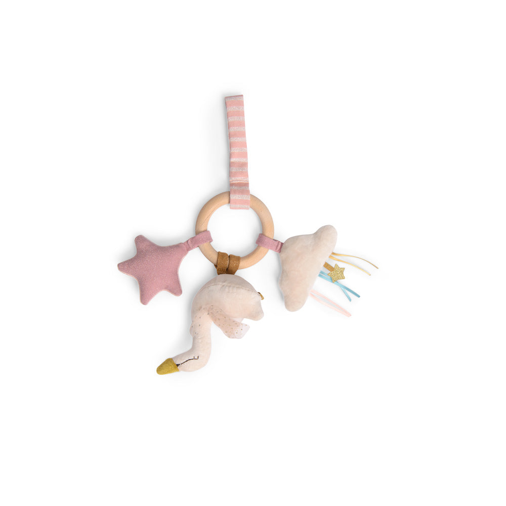 Petite Ecole de Danse - Swan Wooden Ring Rattle