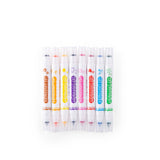 Les Loufoques - 8 Stamp Felt Pens 2-in-1