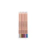 Les Rosalies - 6 Metallic Colouring Pencils