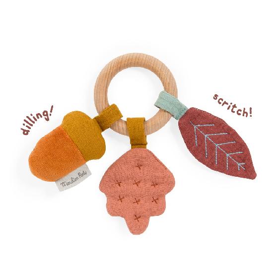 Apres la Pluie - Oak Tree Wood Ring Rattle
