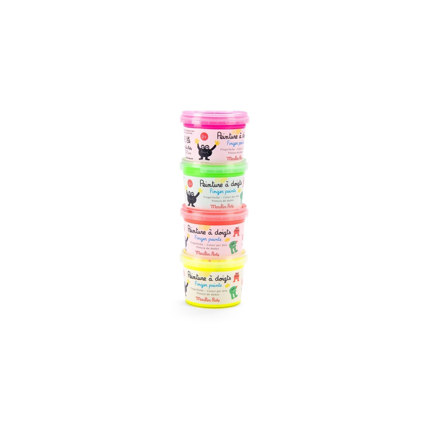 Schmouks - 4 Fluorescent Finger Paints