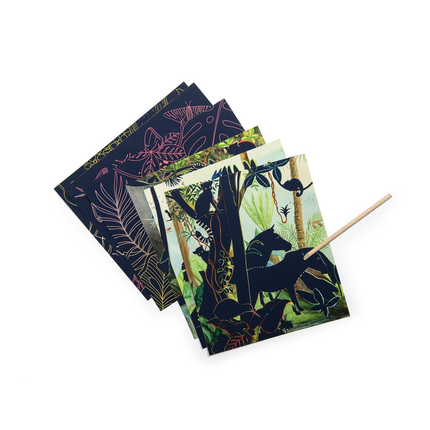 Tout Autour Du Monde - Scratch Art Cards