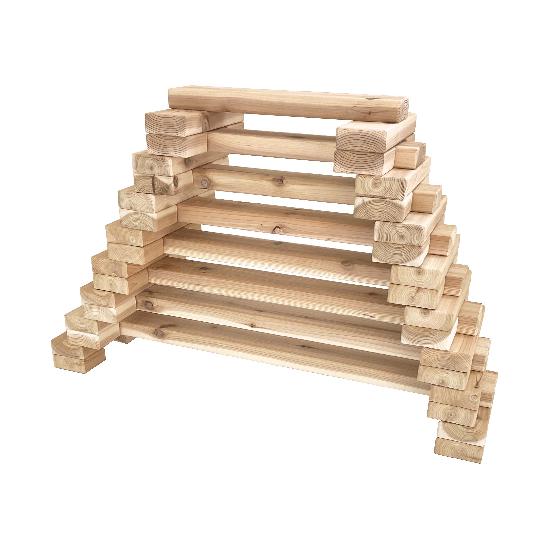 Cedar Stacking Balance Beams Set of 8