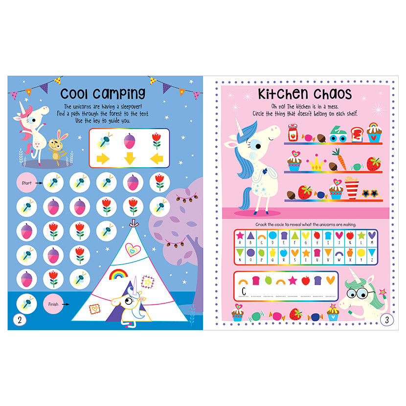 Balloon Stickers Unicorns Activity Book