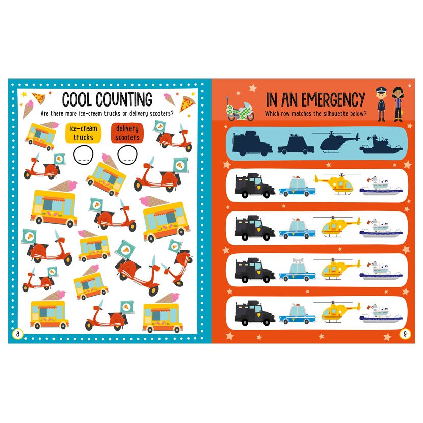 Balloon Stickers Big Trucks Activity Book
