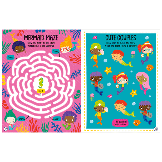 Balloon Stickers Mermaids Activity Book