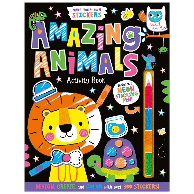 Amazing Animals Make-Your-Own StickersActivity Book