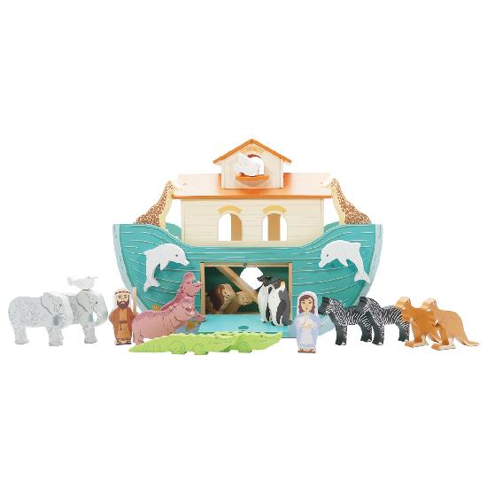 Le Toy Van - Baby and Toddler - Noah's Great Wooden Ark & Animals
