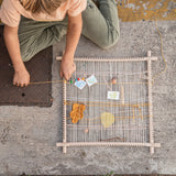 Frame with hemp cord