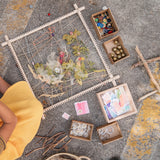 Frame with hemp cord