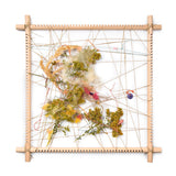 Frame with hemp cord
