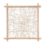 Frame with hemp cord