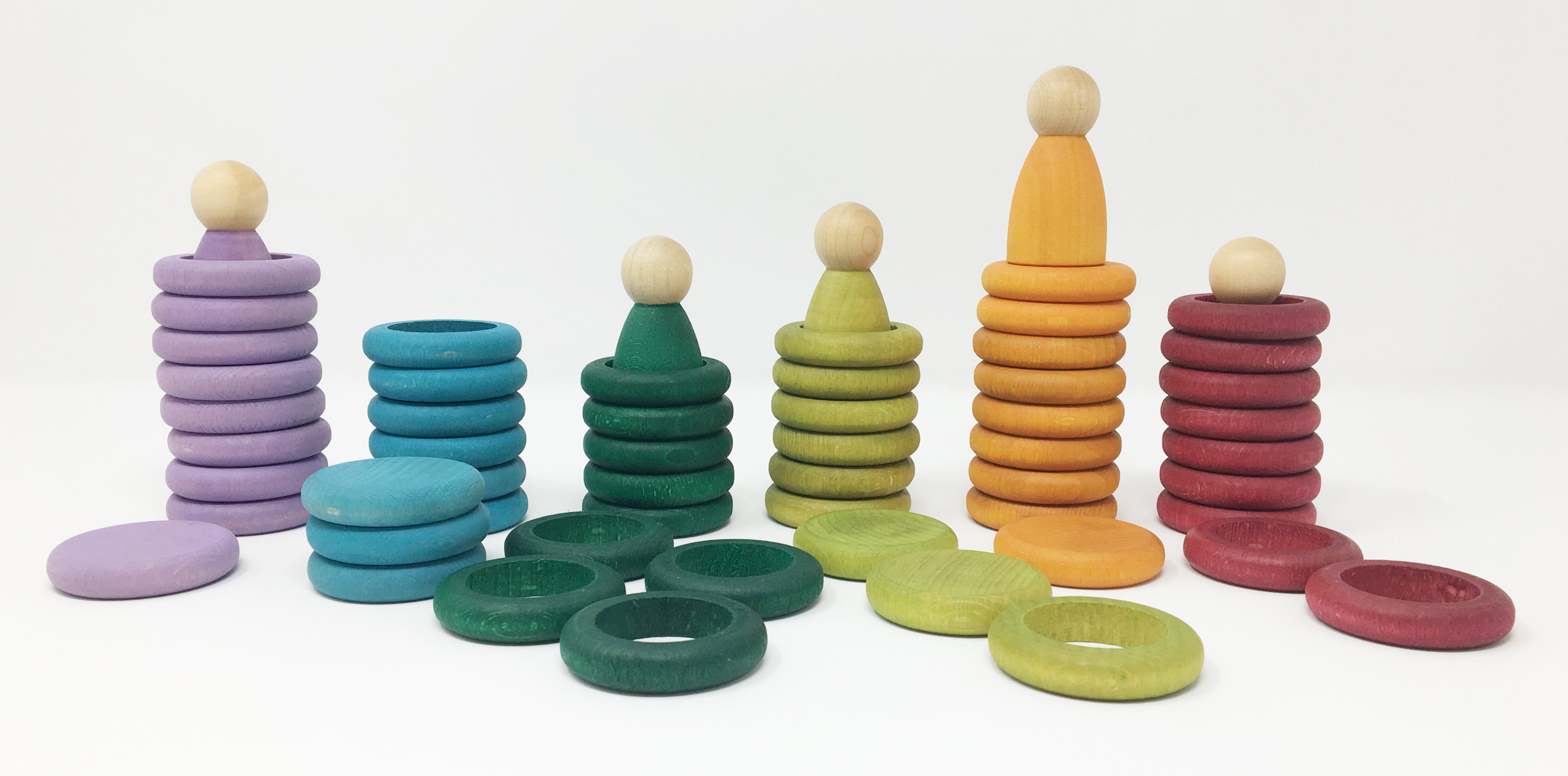 Coloured Nins, Rings and Coins (no basic colours)