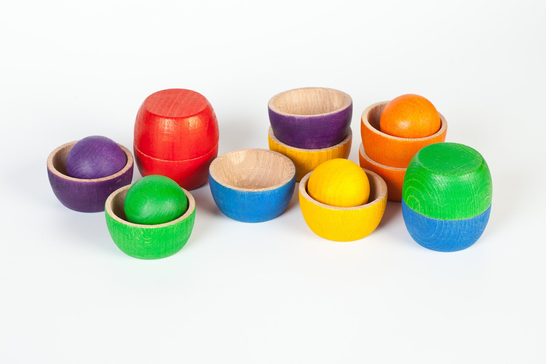 Coloured Bowls and Balls (6 colours)