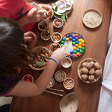 Coloured Bowls and Marbles With Tongs (6 colours)