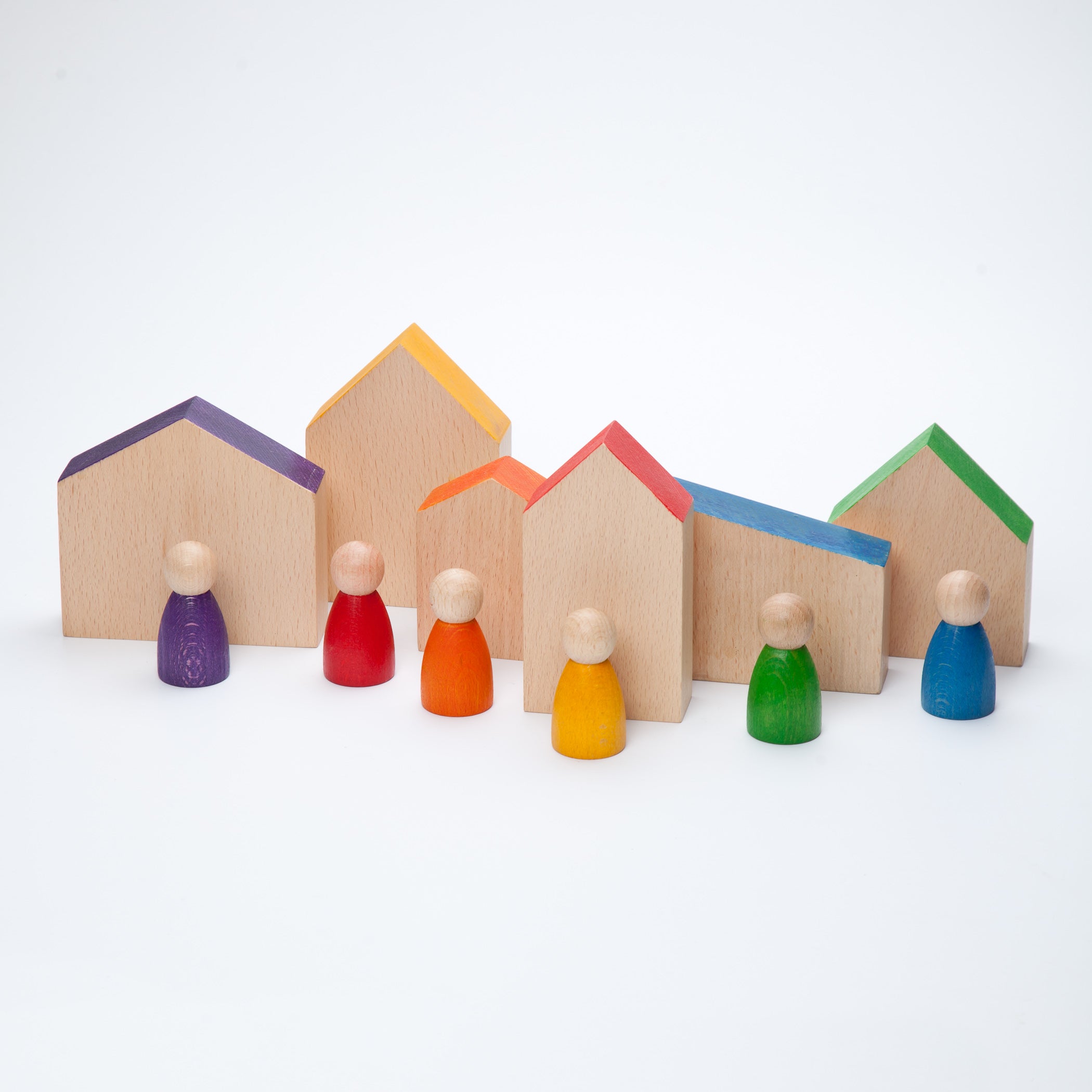 Coloured Houses and Nins (6 colours)