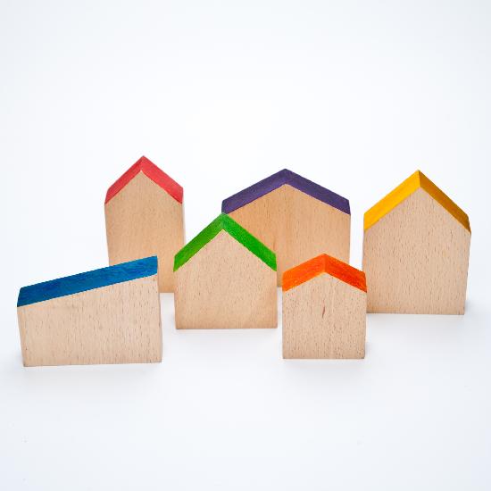 Coloured Houses (6 colours)