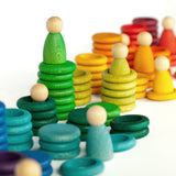 Coloured Nins, Rings and Coins 120pcs (12 colours)