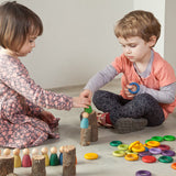 Coloured Nins, Rings and Coins 120pcs (12 colours)