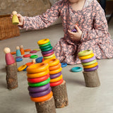 Coloured Nins, Rings and Coins 120pcs (12 colours)