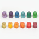 Coloured Coins 72 pcs (12 colours)