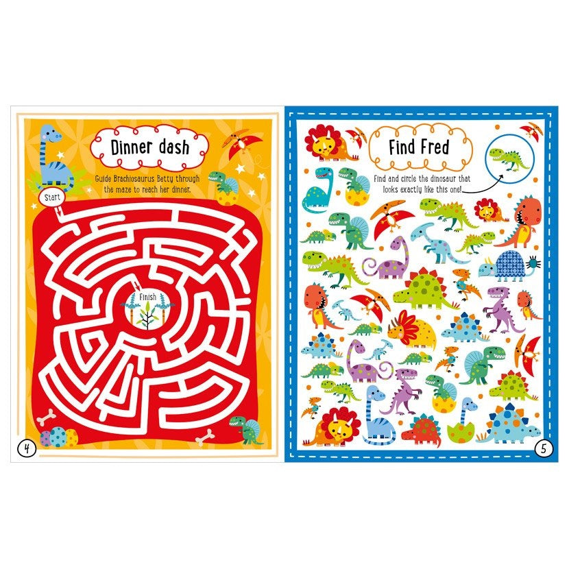Dino World with 3-D Felt Stickers