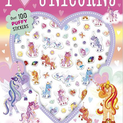 I Love Unicorns - PB w/Puffy Stickers