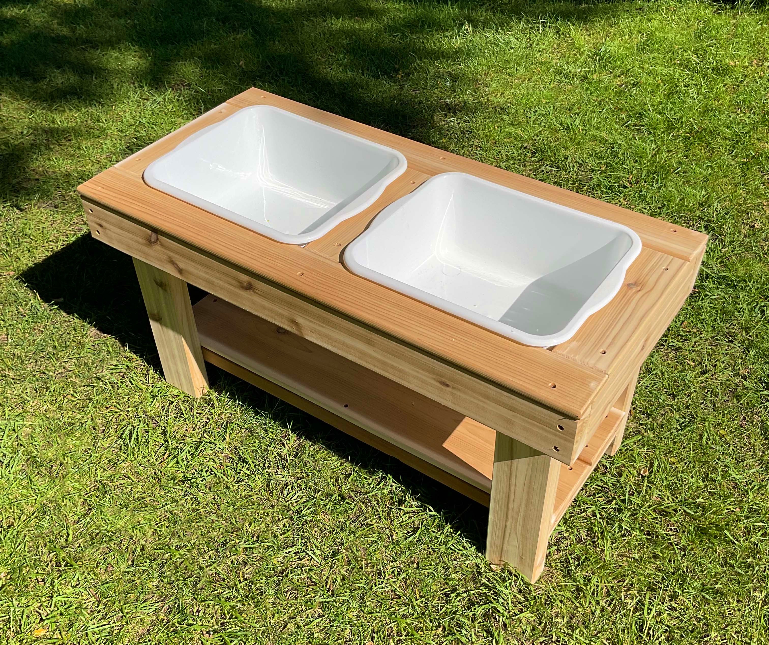 Cedar Sensory Play Table 18 inch - JP23-0118Blk