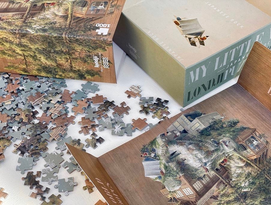 Puzzle - My Little World Japanese Rock by Cinta Vidal 1000pc