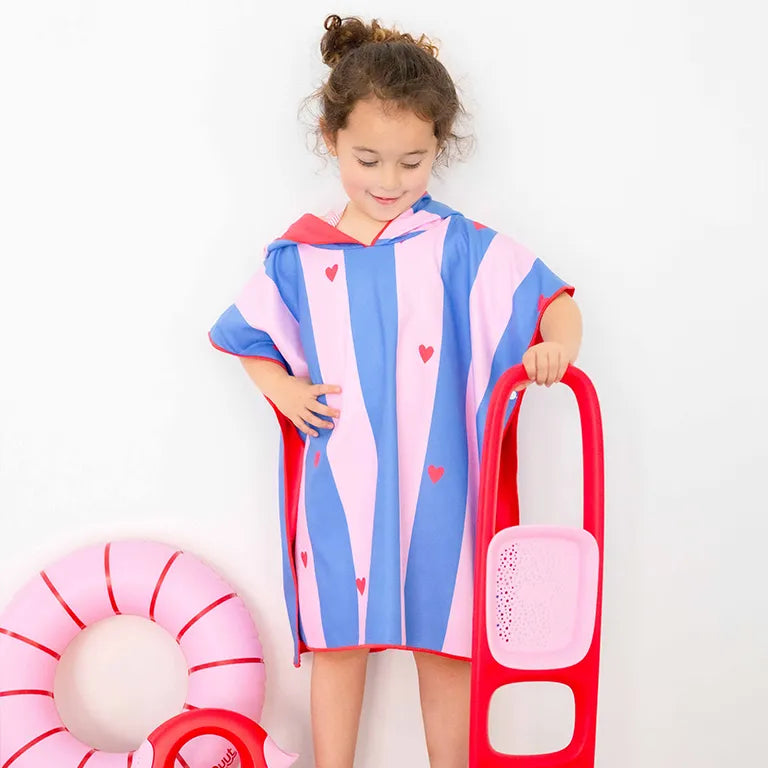 Beach / Bath Poncho Cherry