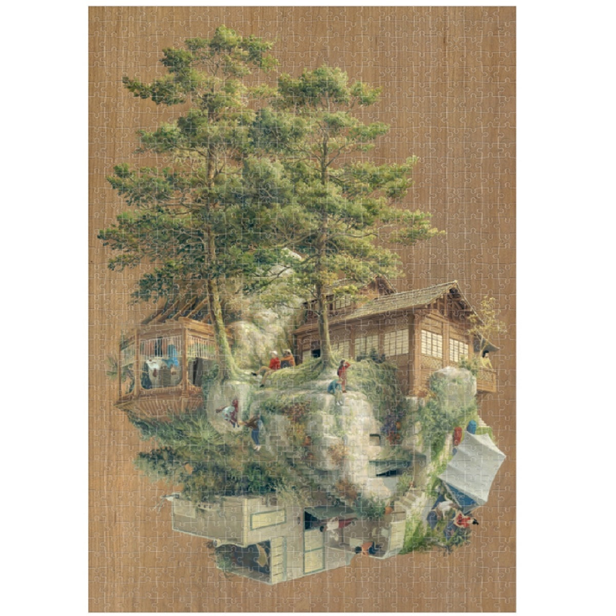 Puzzle - My Little World Japanese Rock by Cinta Vidal 1000pc