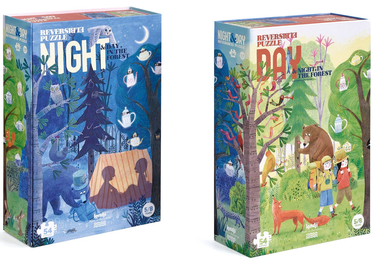 Puzzle - Night & Day in the Forest Reversible Puzzle