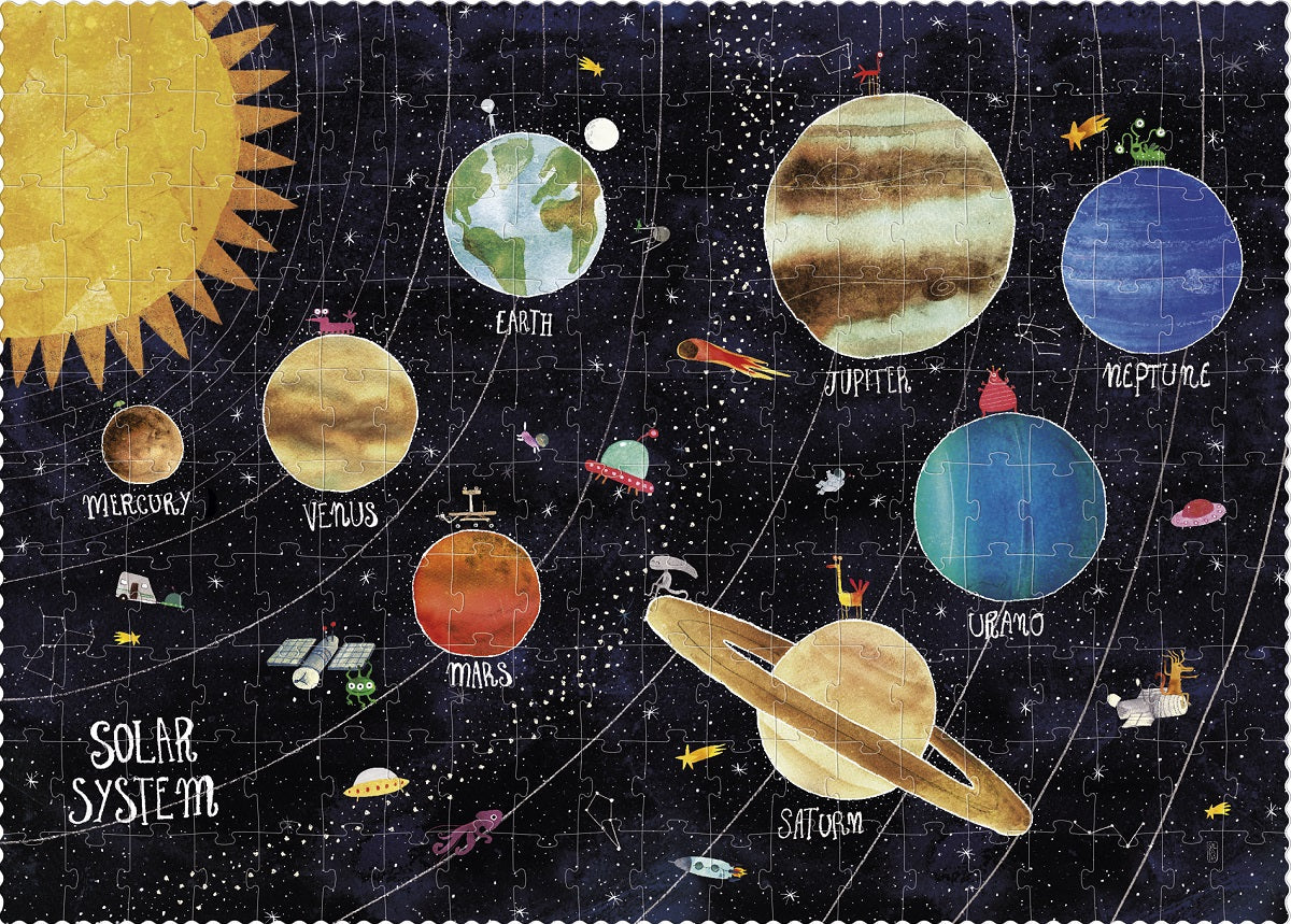 Puzzle - Discover the Planets Glow-in-the-Dark Puzzle