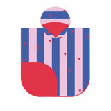 Beach / Bath Poncho Cherry
